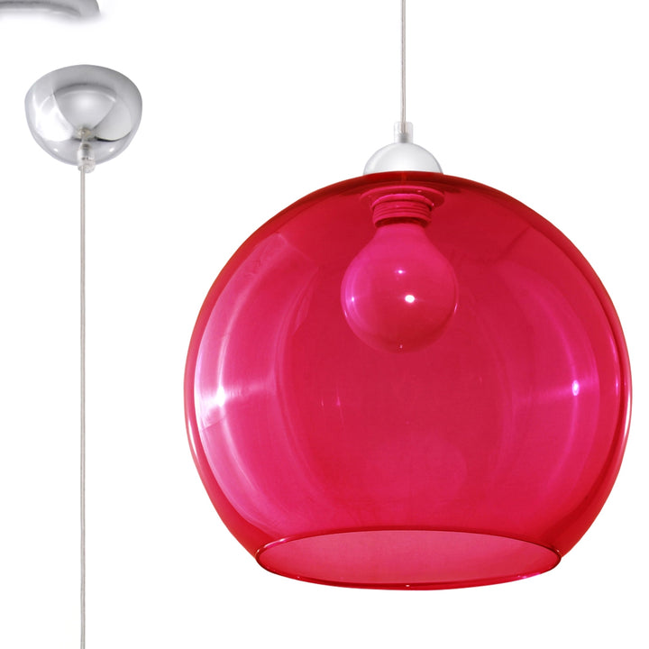 Pendant lamp BALL red - Diamond Work Sp. z o.o.