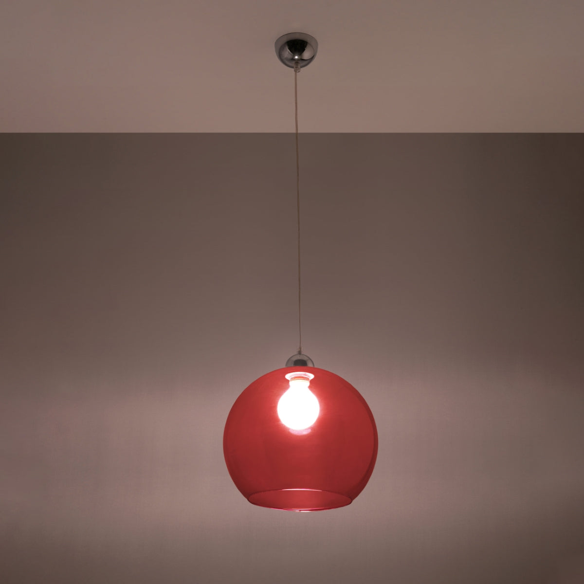 Pendant lamp BALL red - Diamond Work Sp. z o.o.