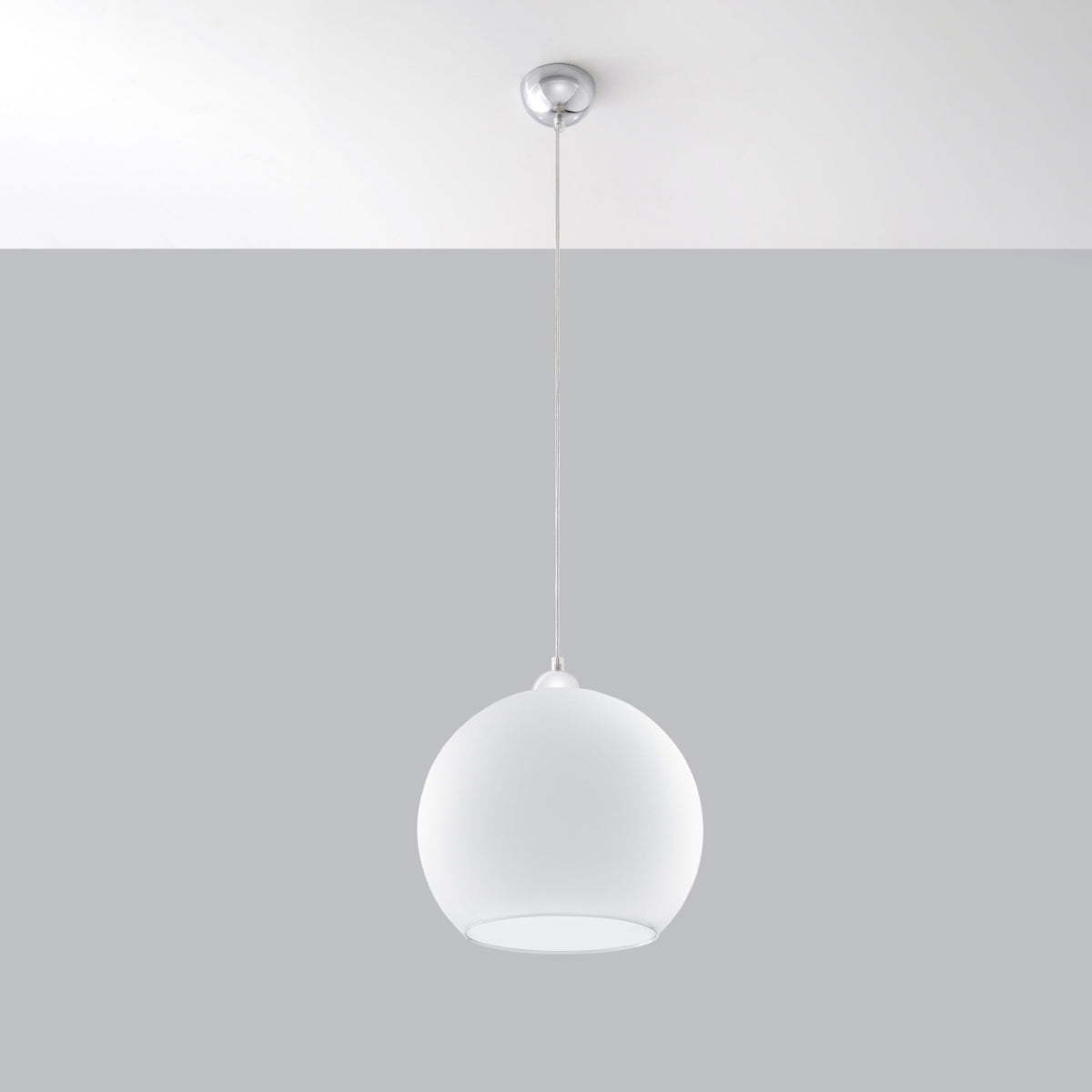 Pendant lamp BALL white - Diamond Work Sp. z o.o.