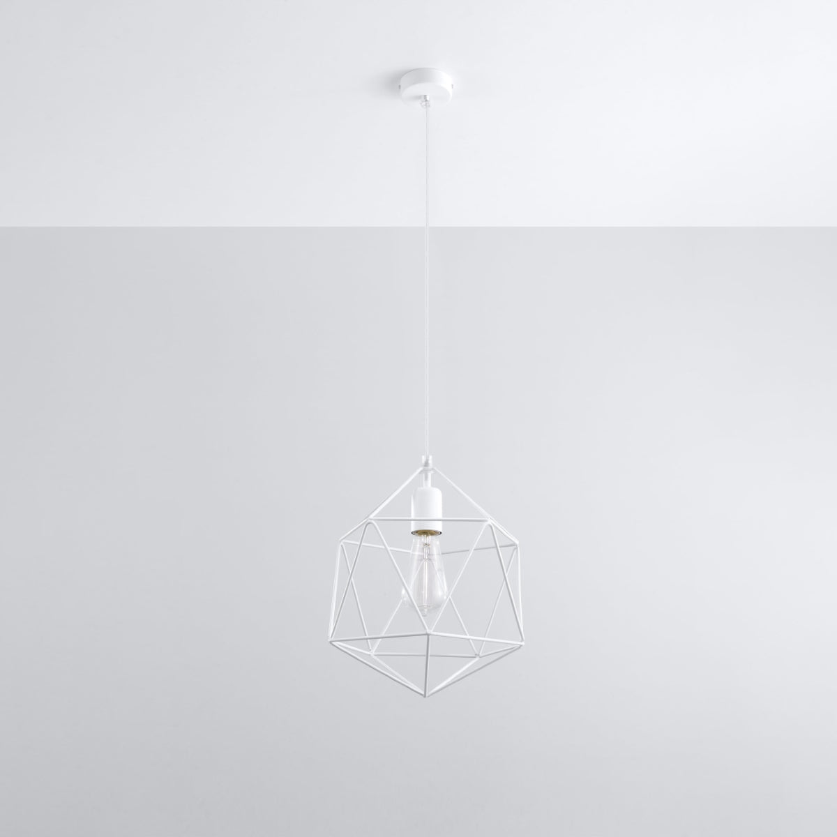 Pendant lamp GASPARE white - Diamond Work Sp. z o.o.