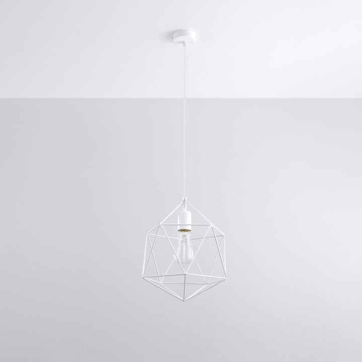 Pendant lamp GASPARE white - Diamond Work Sp. z o.o.