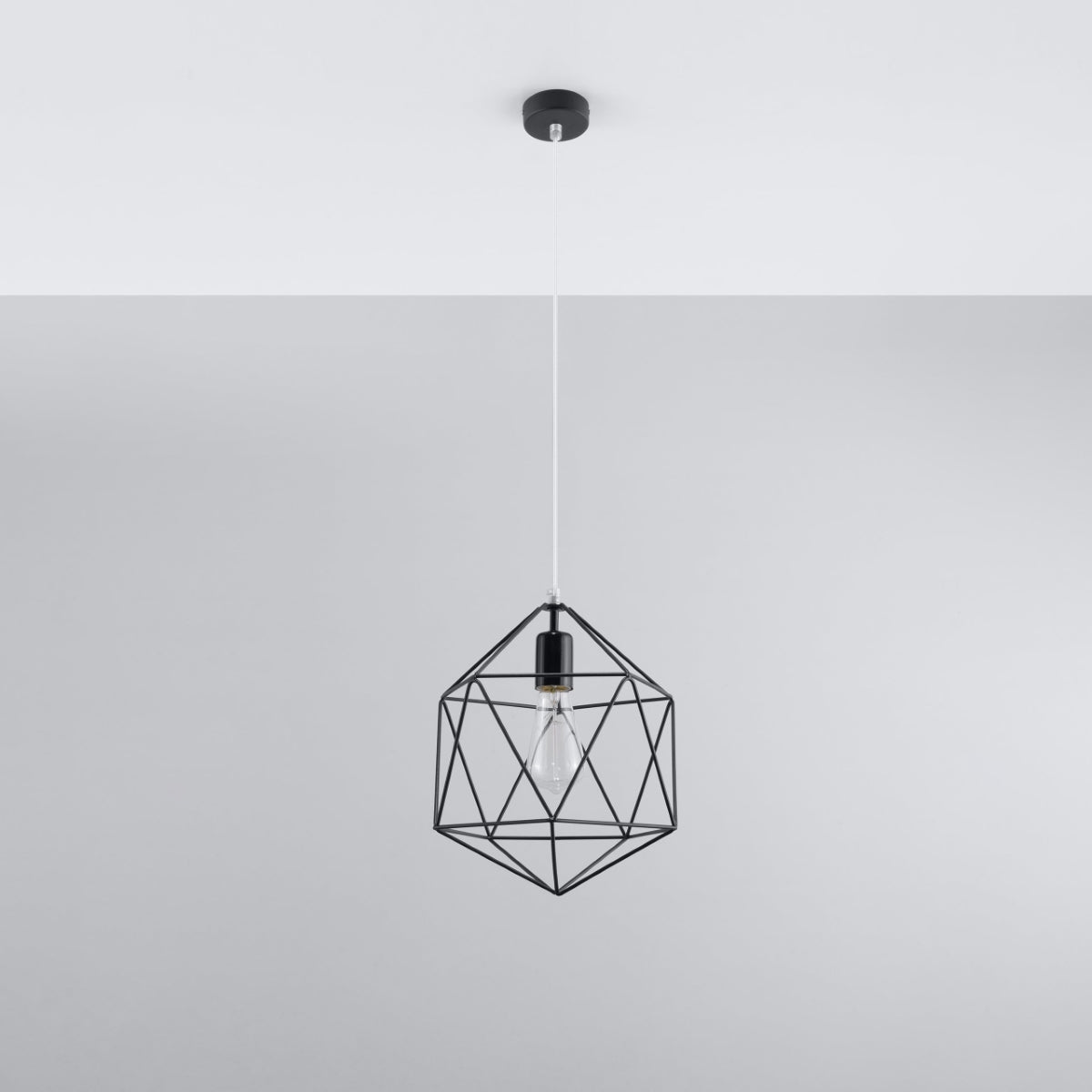 Pendant lamp GASPARE black - Diamond Work Sp. z o.o.