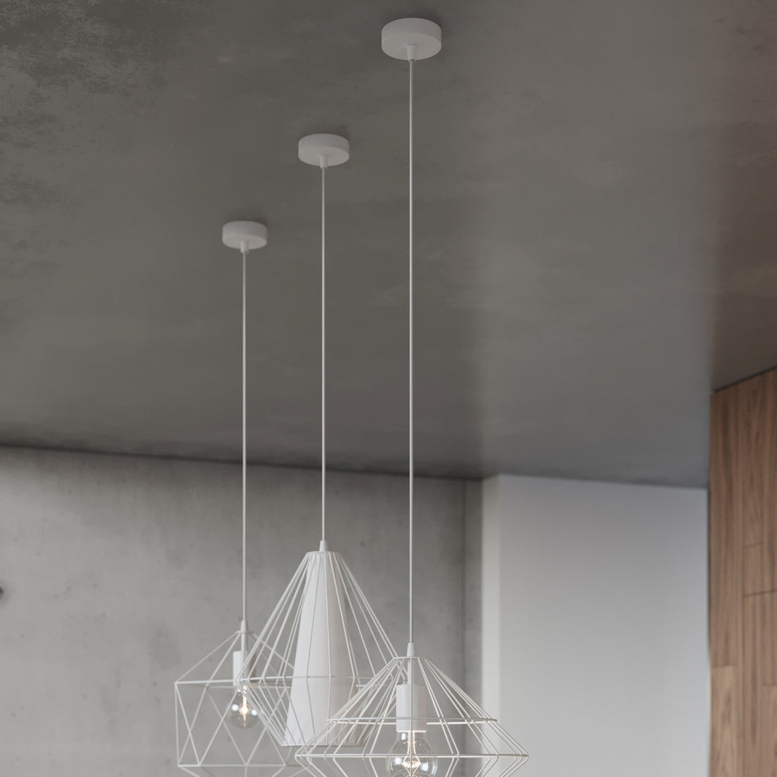 Pendant lamp UMBERTO white - Diamond Work Sp. z o.o.