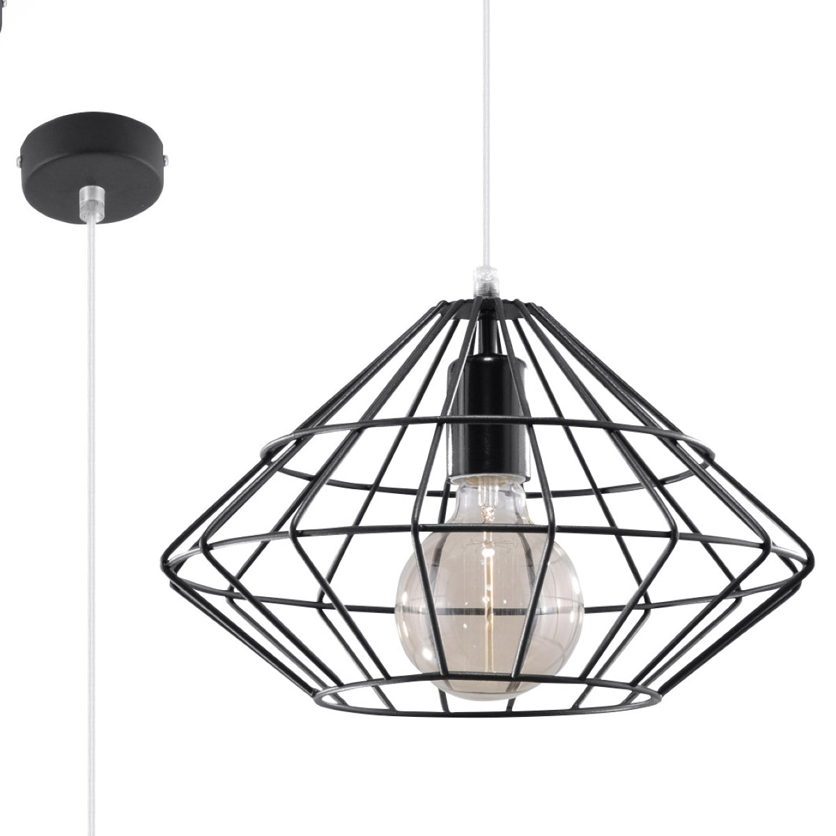 Pendant lamp UMBERTO black - Diamond Work Sp. z o.o.