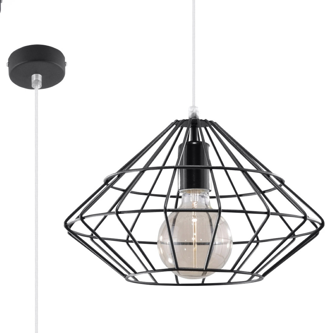 Pendant lamp UMBERTO black - Diamond Work Sp. z o.o.