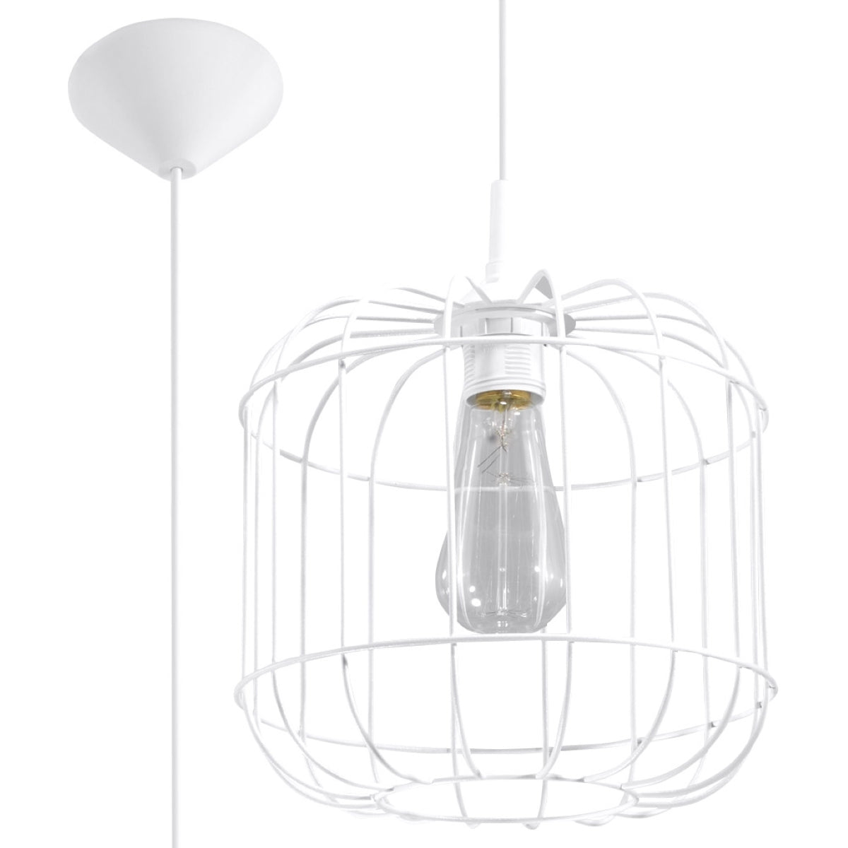 Pendant lamp CELTA white - Diamond Work Sp. z o.o.