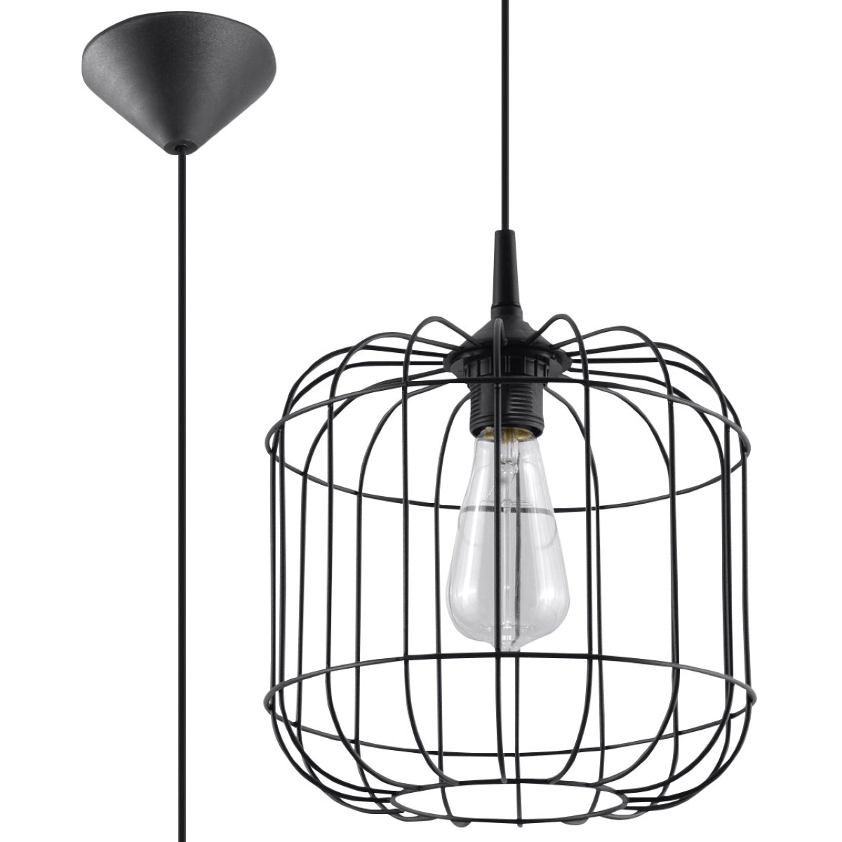 Pendant lamp CELTA black - Diamond Work Sp. z o.o.