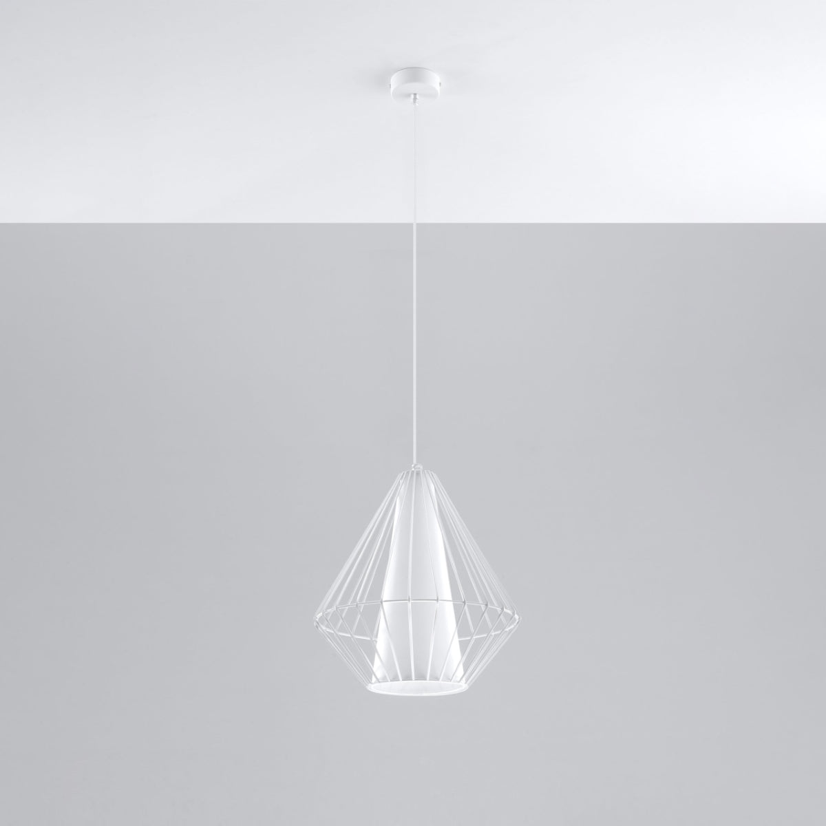 Pendant lamp DEMI white - Diamond Work Sp. z o.o.