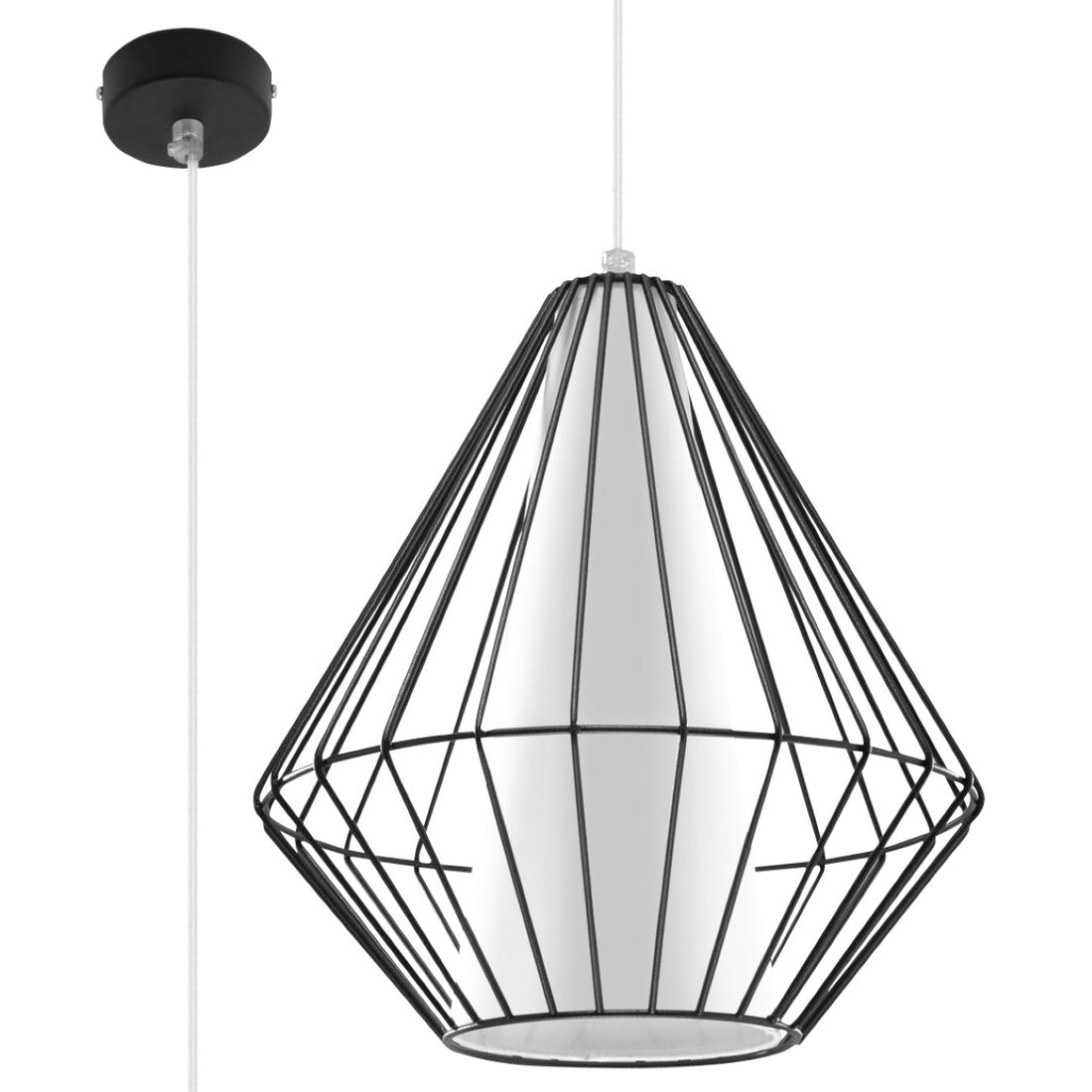 Pendant lamp DEMI black - Diamond Work Sp. z o.o.