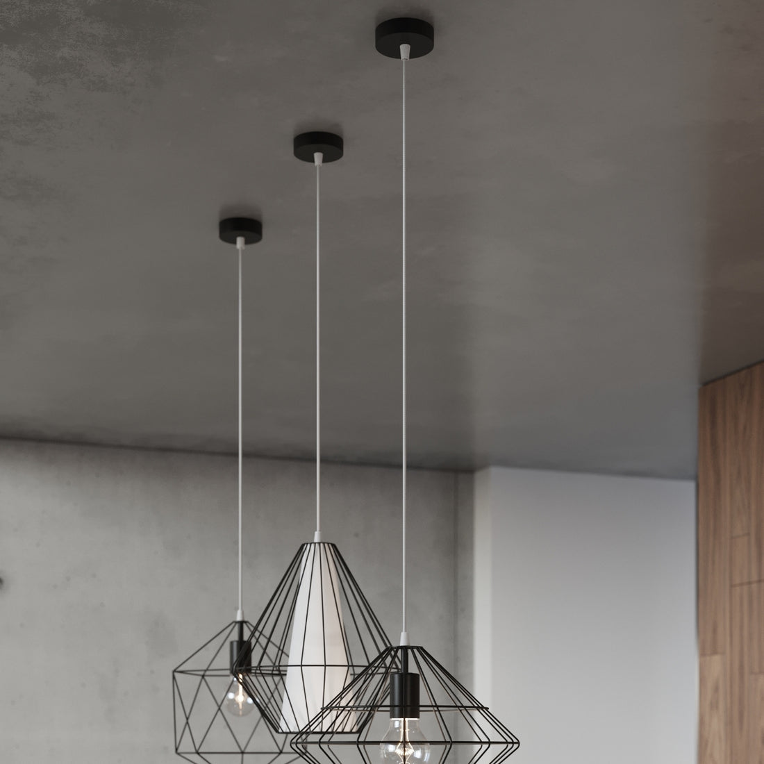 Pendant lamp DEMI black - Diamond Work Sp. z o.o.