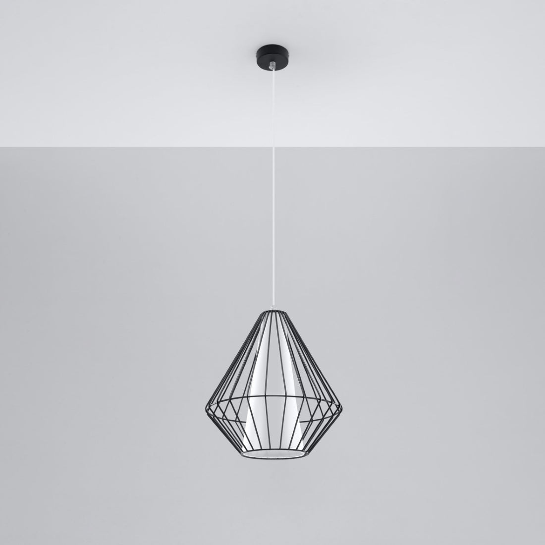 Pendant lamp DEMI black - Diamond Work Sp. z o.o.