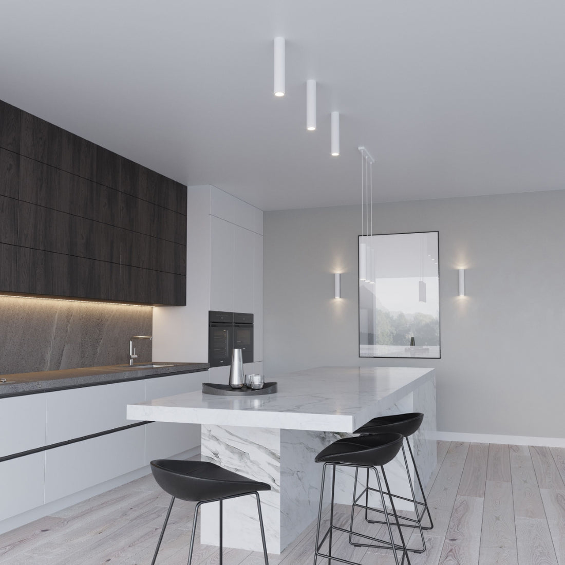 Pendant lamp LAGOS 2 white - Diamond Work Sp. z o.o.