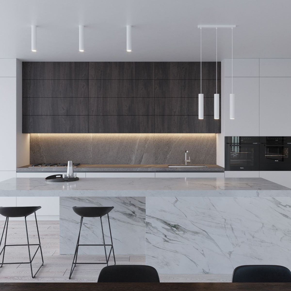 Pendant lamp LAGOS 2 white - Diamond Work Sp. z o.o.