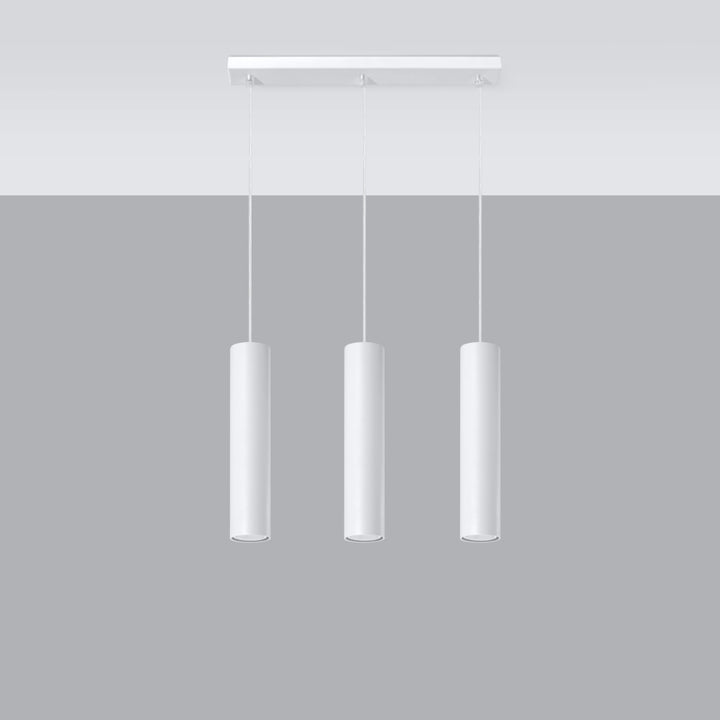 Pendant lamp LAGOS 3L white - Diamond Work Sp. z o.o.