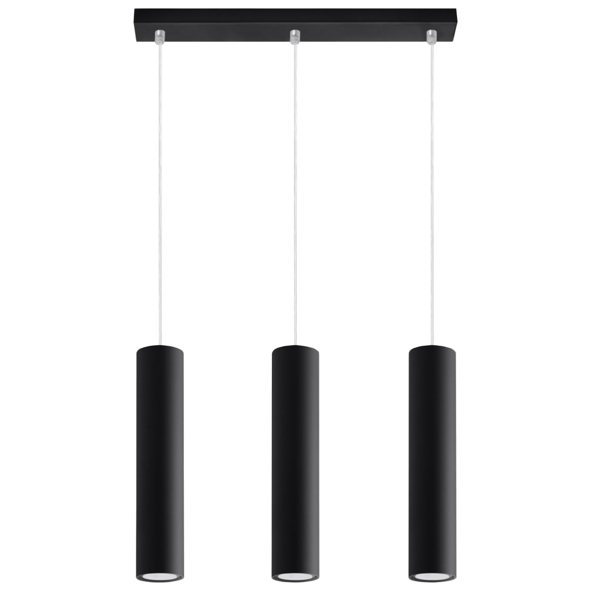 Pendant lamp LAGOS 3L black - Diamond Work Sp. z o.o.