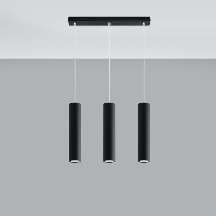 Pendant lamp LAGOS 3L black - Diamond Work Sp. z o.o.