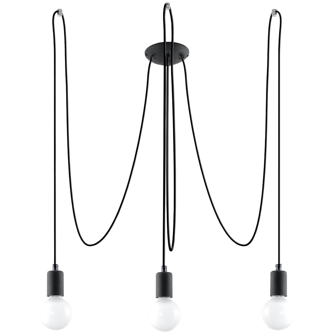 Chandelier EDISON 3 black - Diamond Work Sp. z o.o.
