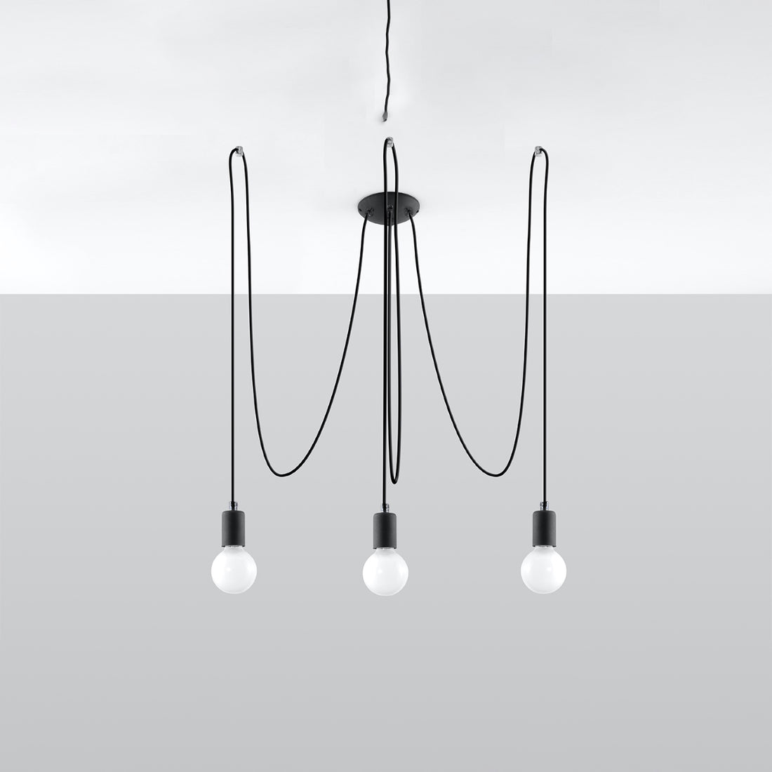 Chandelier EDISON 3 black - Diamond Work Sp. z o.o.