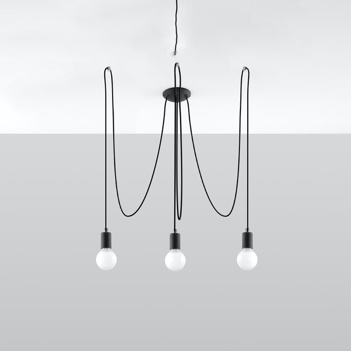 Chandelier EDISON 3 black - Diamond Work Sp. z o.o.