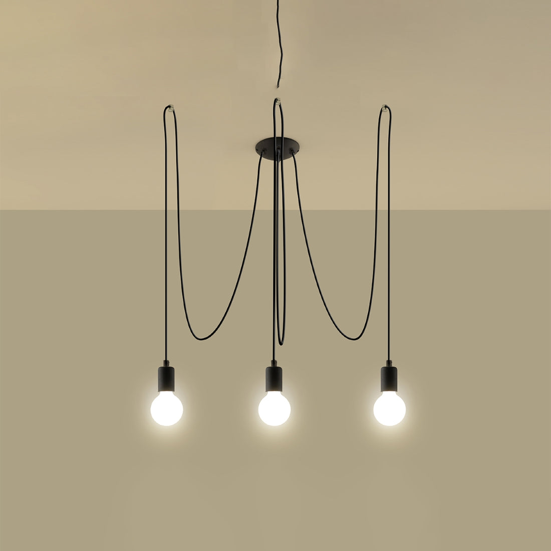 Chandelier EDISON 3 black - Diamond Work Sp. z o.o.