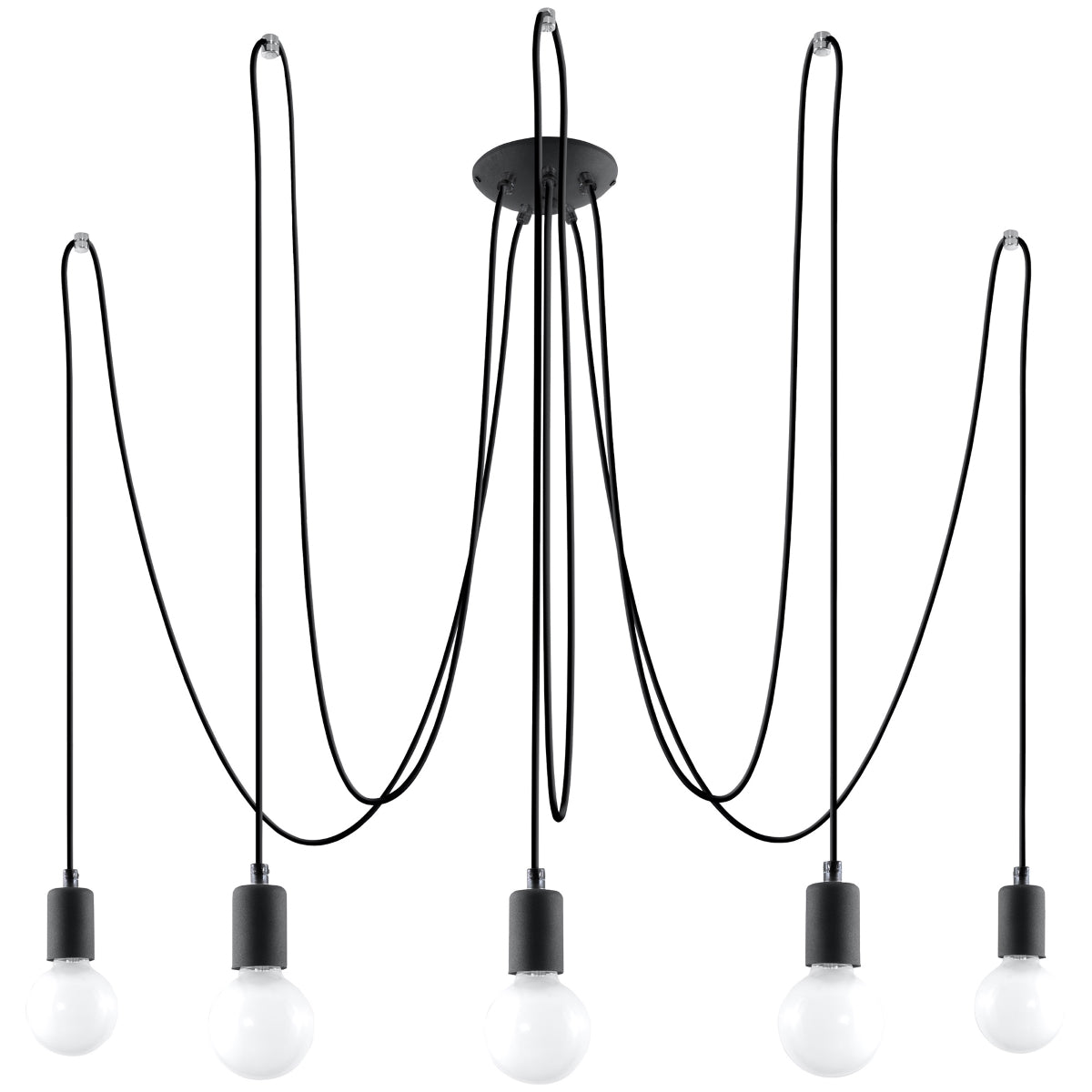 Chandelier EDISON 5 black - Diamond Work Sp. z o.o.