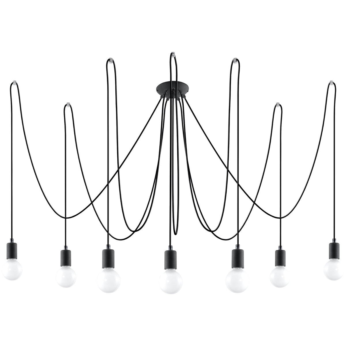Chandelier EDISON 7 black - Diamond Work Sp. z o.o.