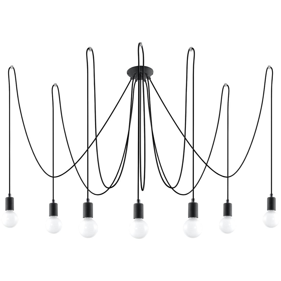 Chandelier EDISON 7 black - Diamond Work Sp. z o.o.
