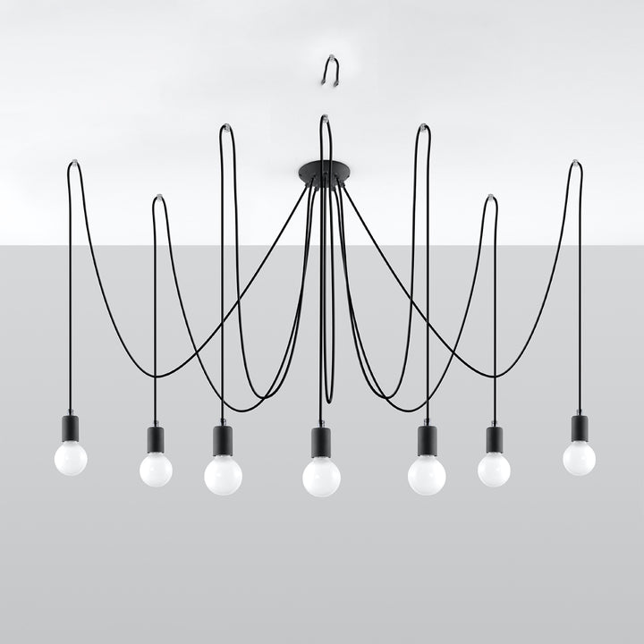 Chandelier EDISON 7 black - Diamond Work Sp. z o.o.