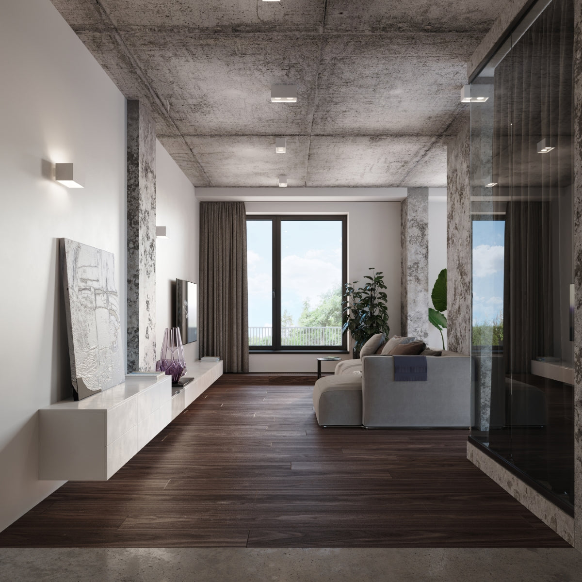 Ceiling lamp QUAD white - Diamond Work Sp. z o.o.