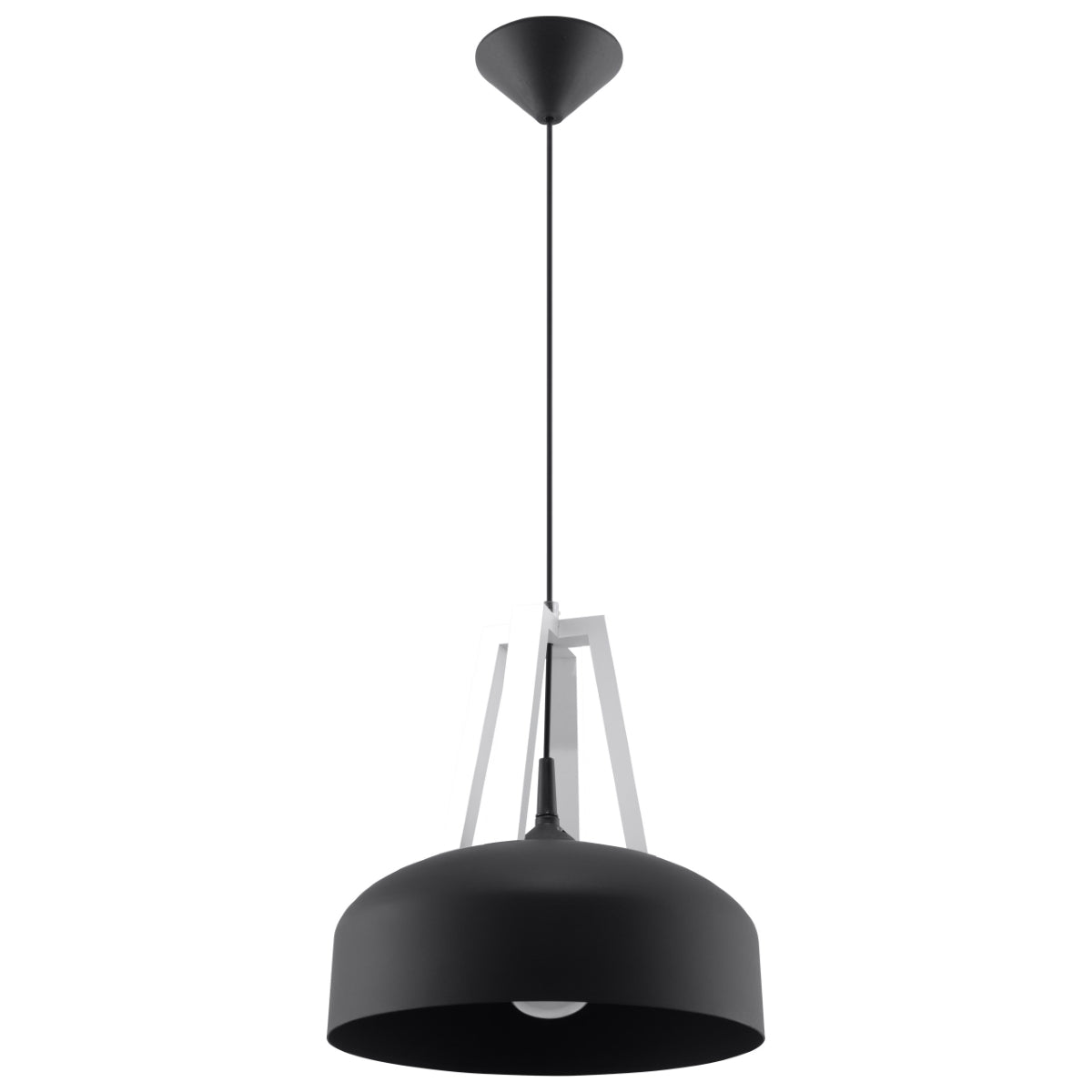 Pendant lamp CASCO black/white - Diamond Work Sp. z o.o.