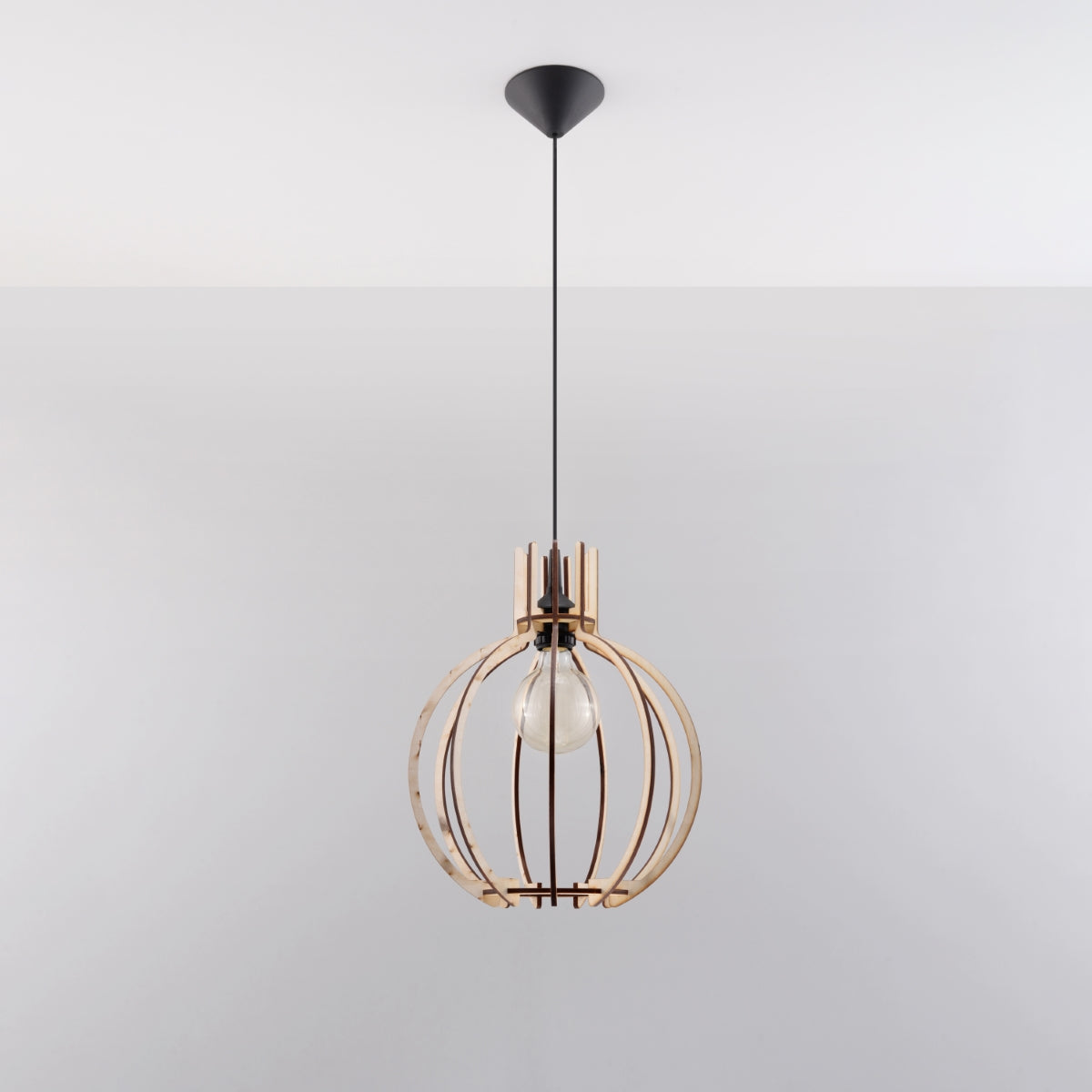 Pendant lamp ARANCIA natural wood - Diamond Work Sp. z o.o.