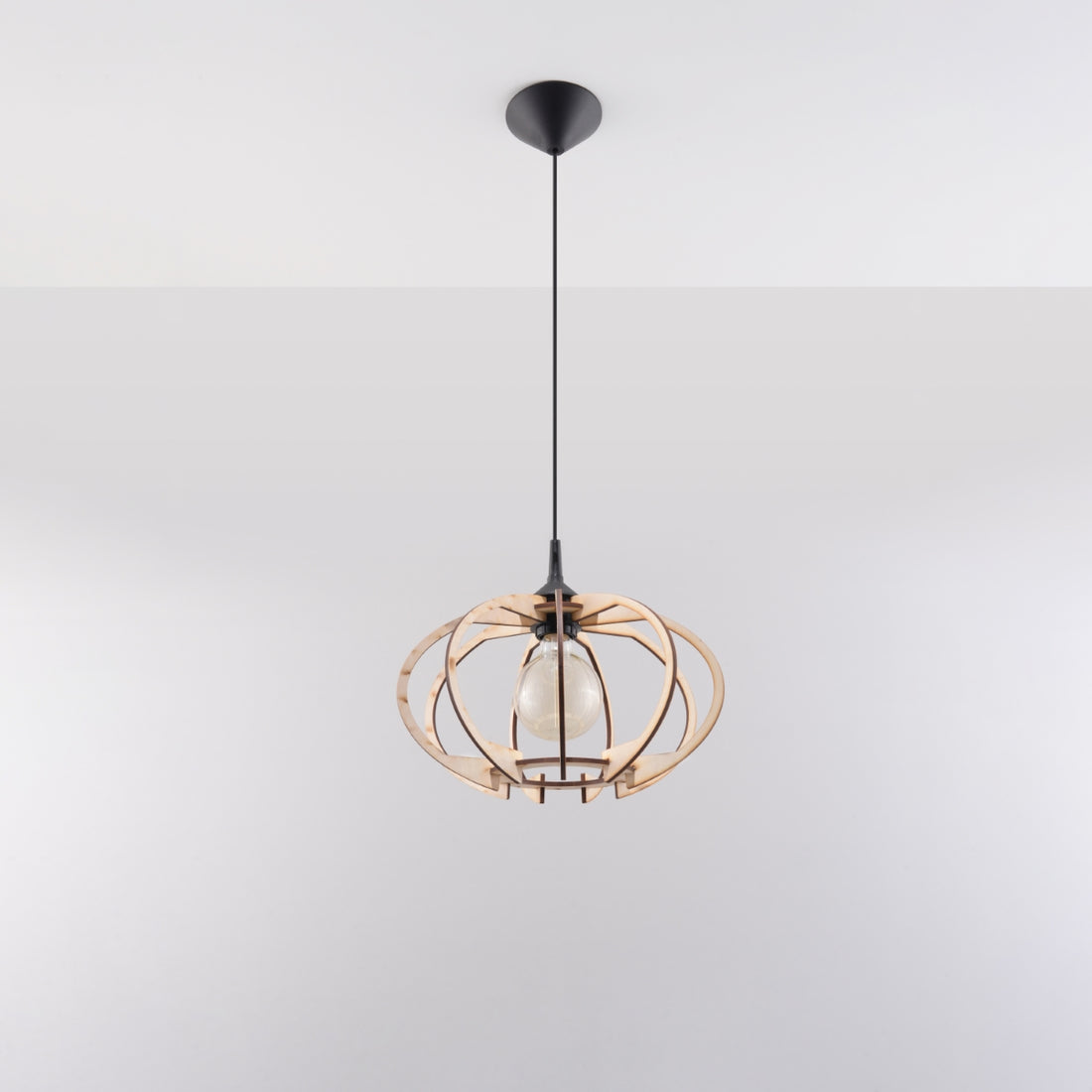 Pendant lamp MANDELINO natural wood - Diamond Work Sp. z o.o.