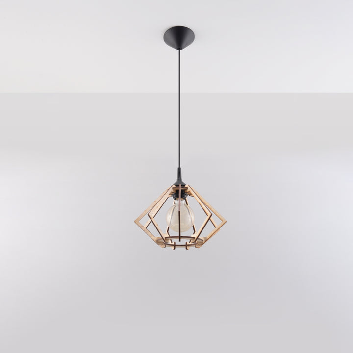 Pendant lamp POMPELMO natural wood - Diamond Work Sp. z o.o.