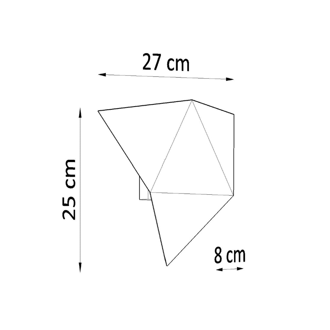 Wall lamp SOLIDO white - Diamond Work Sp. z o.o.
