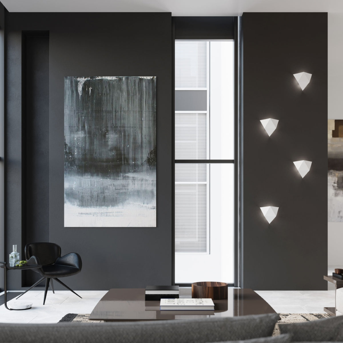 Wall lamp SOLIDO white - Diamond Work Sp. z o.o.