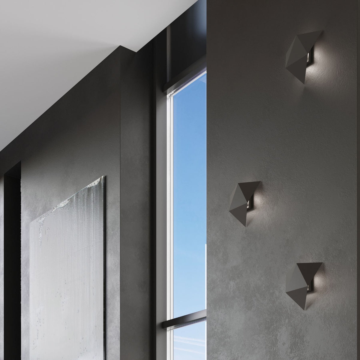 Wall lamp SOLIDO black - Diamond Work Sp. z o.o.