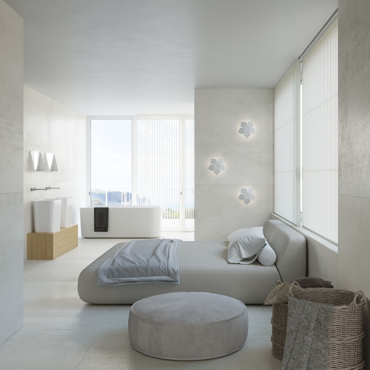 Wall lamp PENTA white - Diamond Work Sp. z o.o.