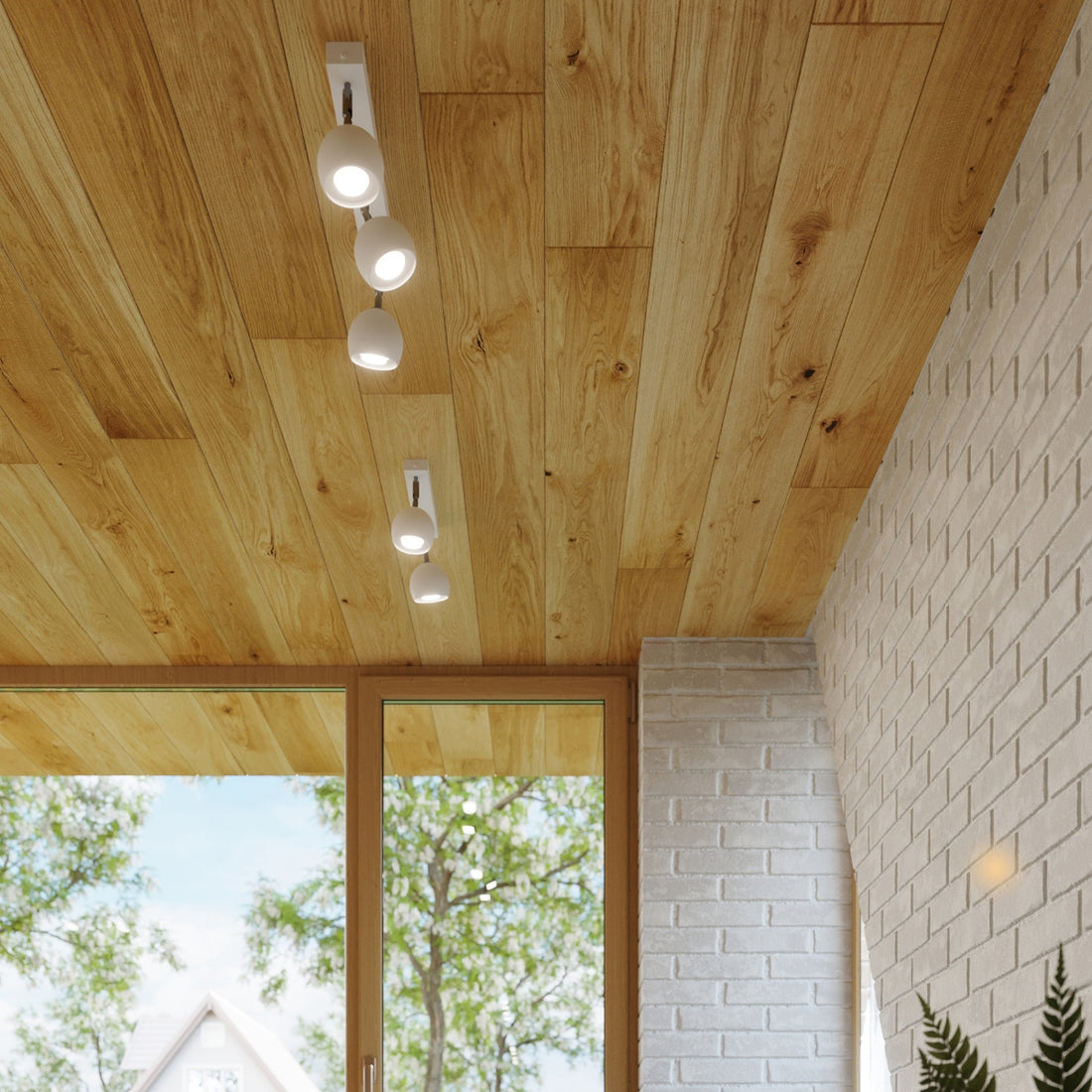 Wall lamp OCULARE white