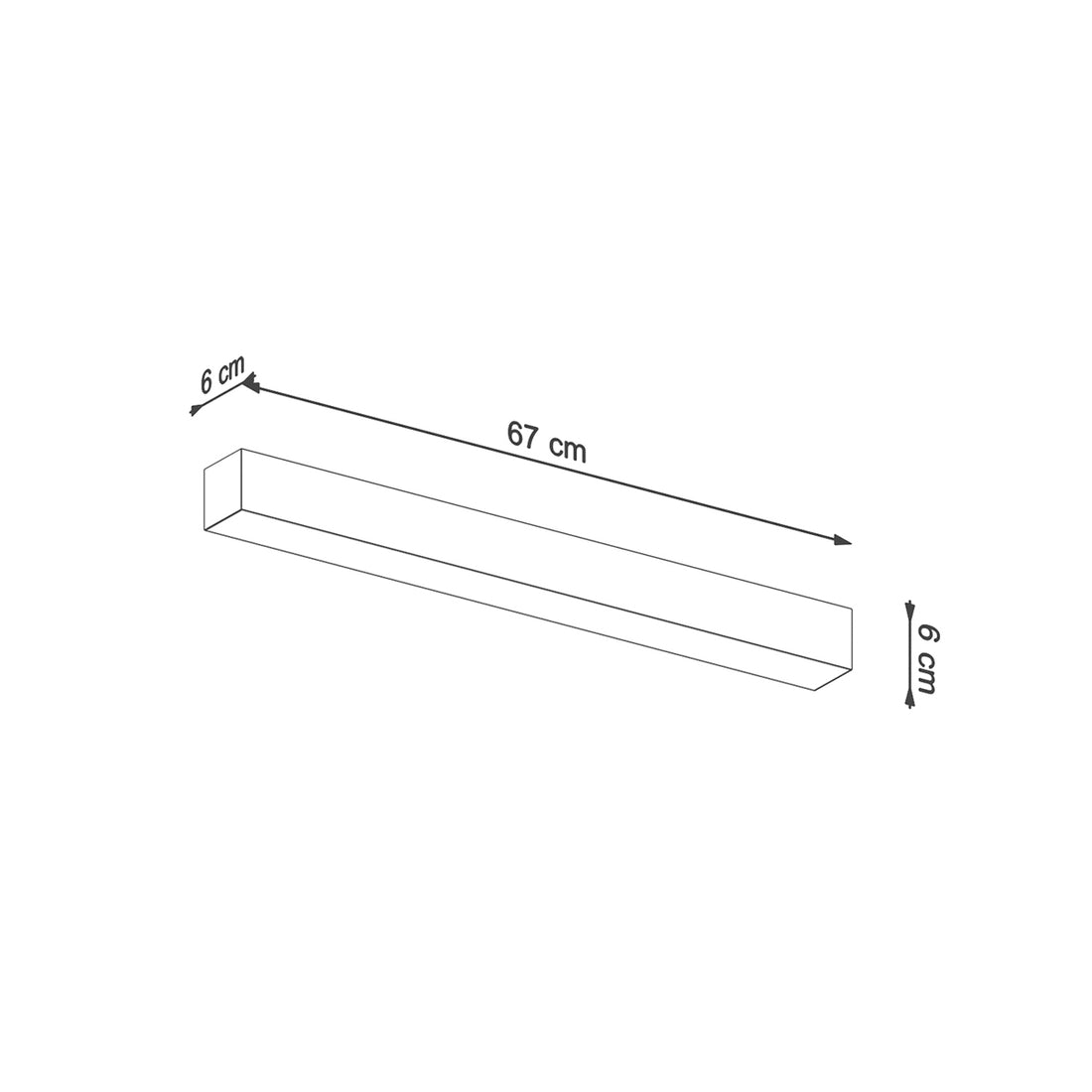 Lampa sufitowa PINNE 67 biała