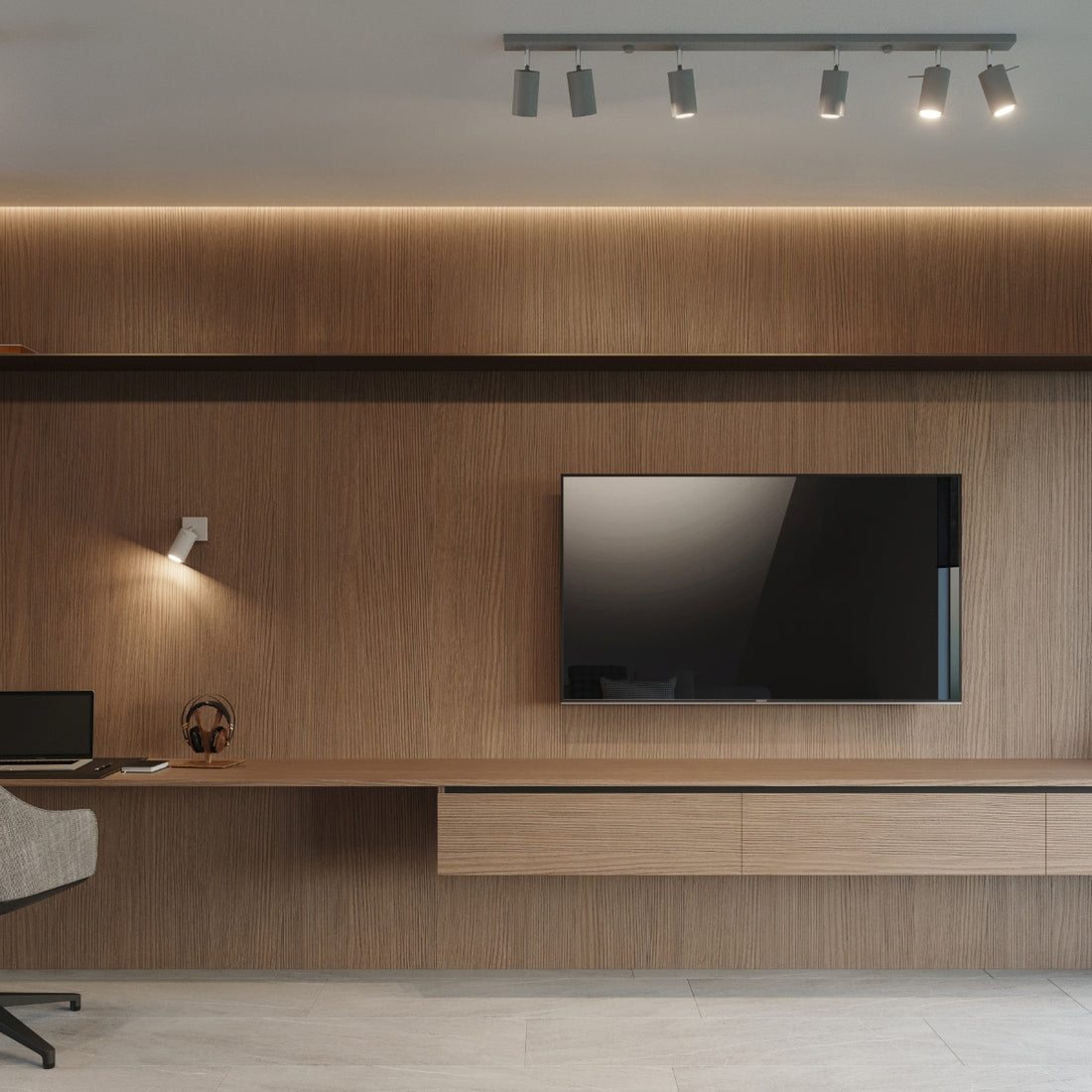 Lampa sufitowa RING 2 szara