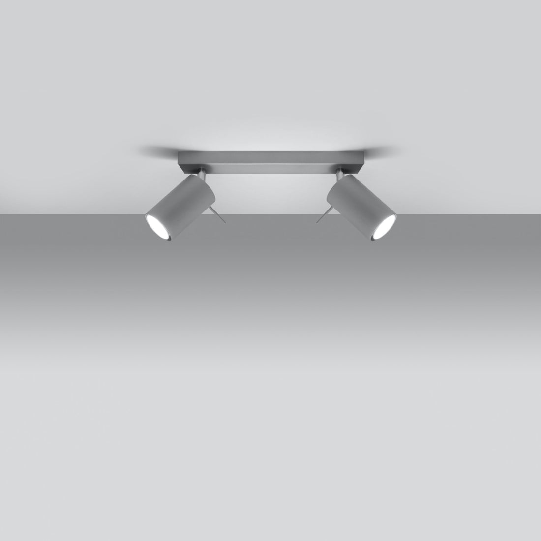 Lampa sufitowa RING 2 szara