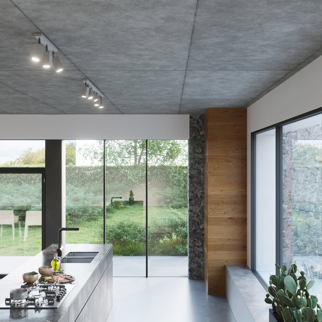 Wall lamp MERIDA 1 grey
