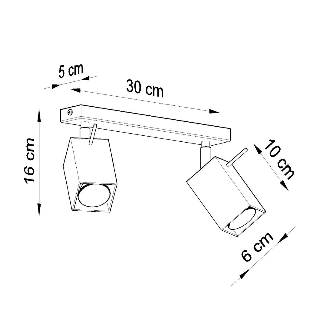 Ceiling lamp MERIDA 2 grey