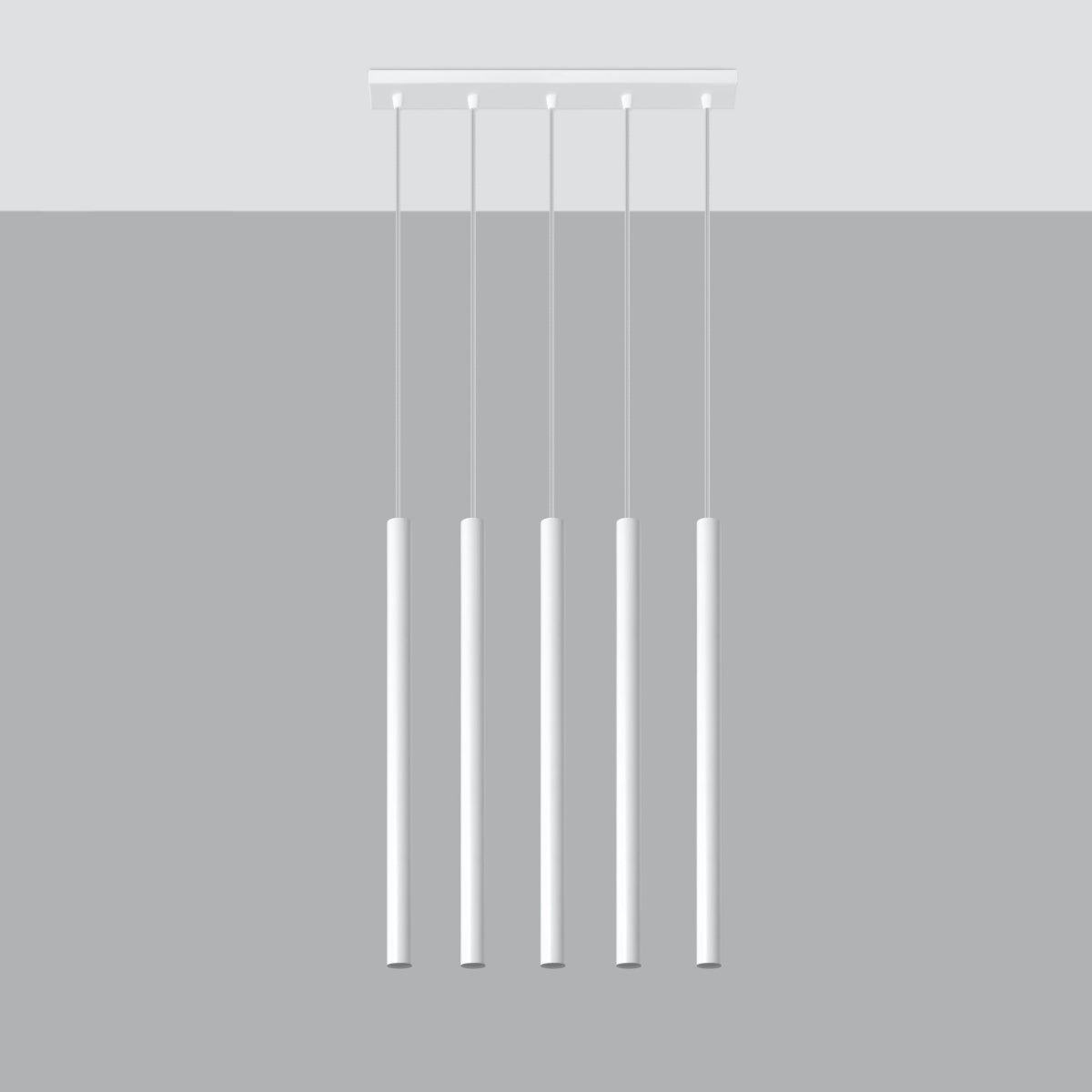 Pendant lamp PASTELO 5 white