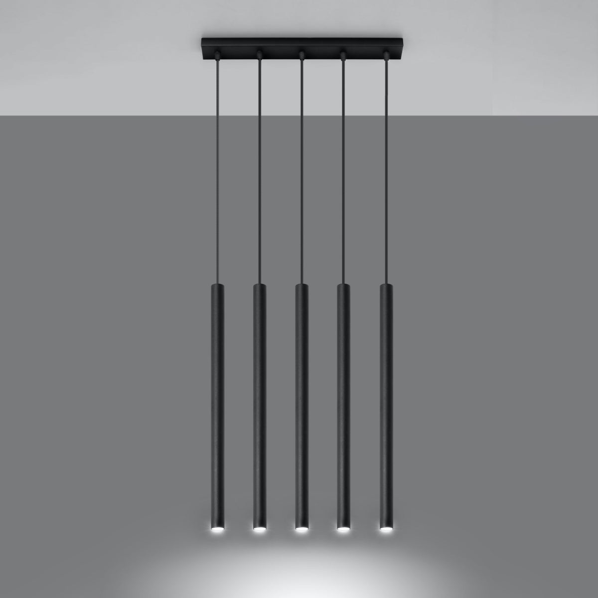 Pendant lamp PASTELO 5 black
