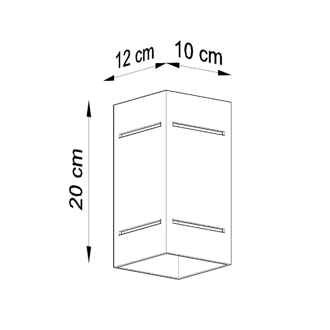 Wall lamp BLOCCO grey