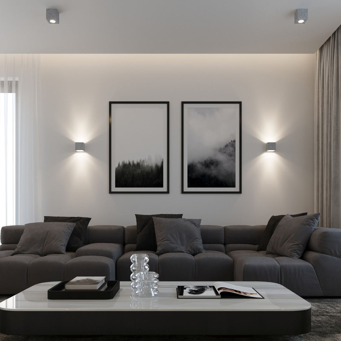 Wall lamp QUAD concrete