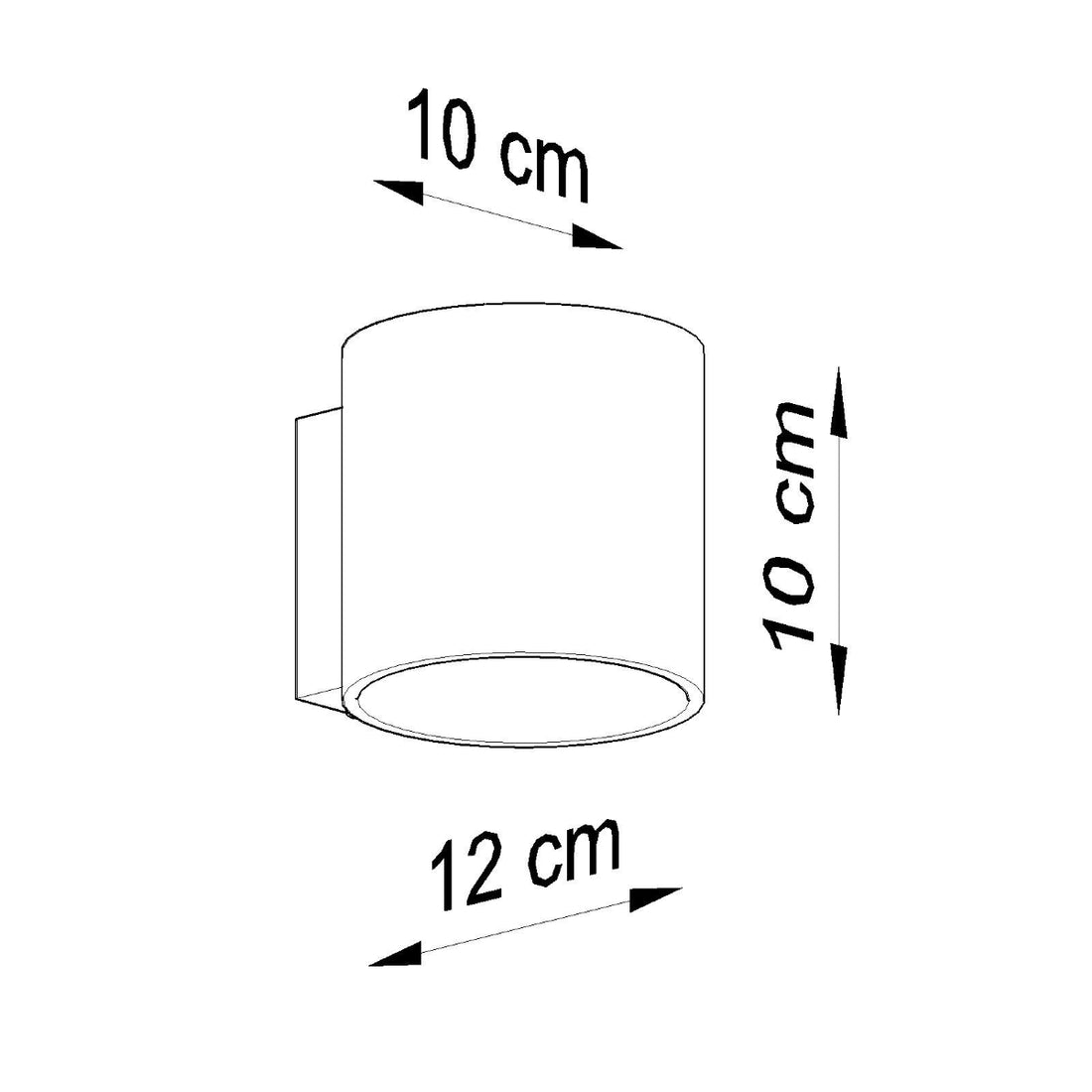 Wall lamp QUAD 1 anthracite