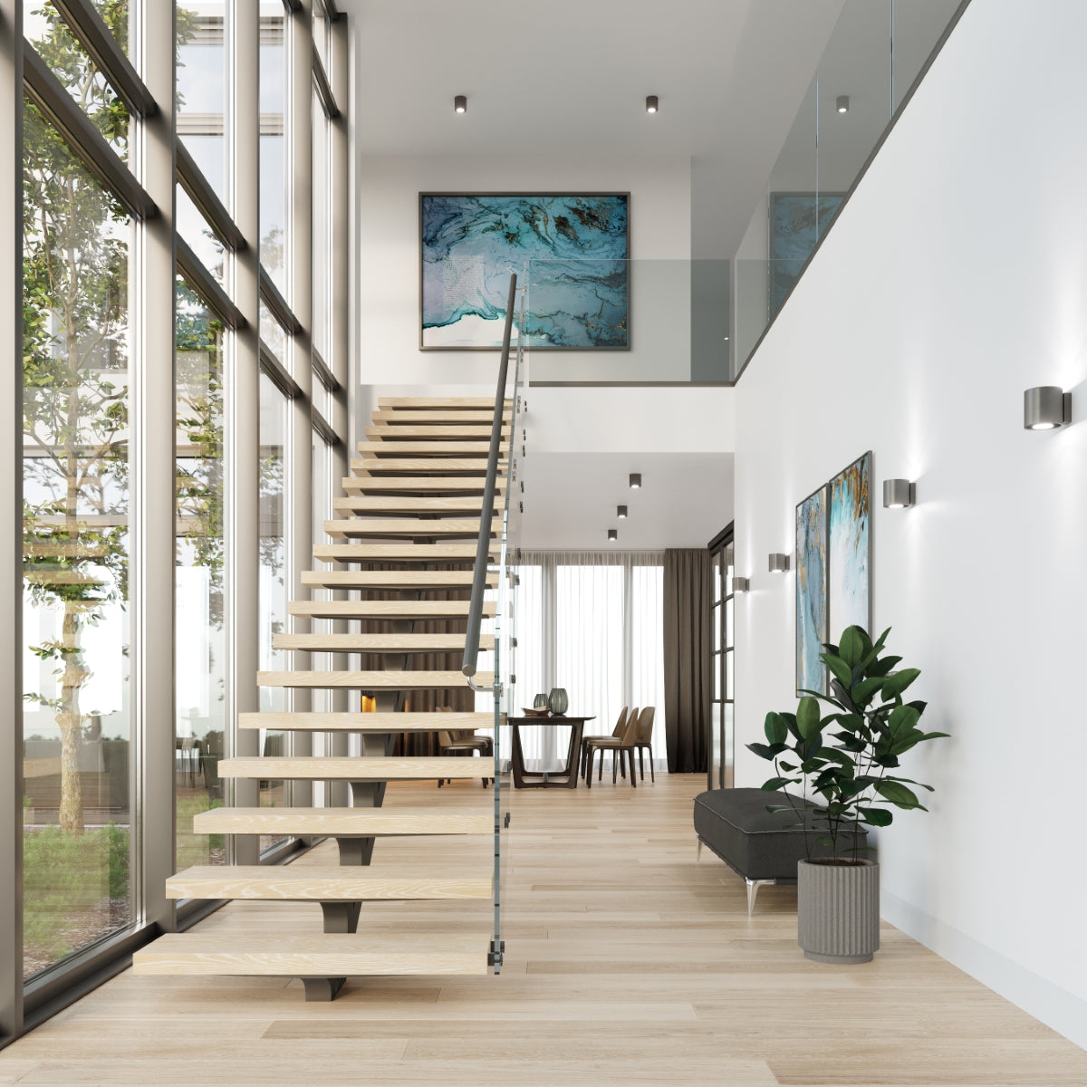 Wall lamp QUAD 1 anthracite