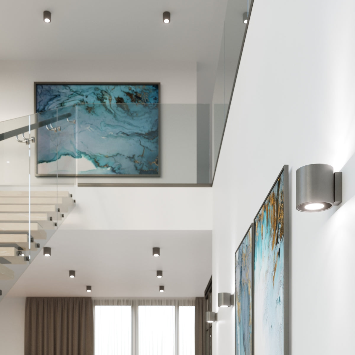 Wall lamp QUAD 1 anthracite